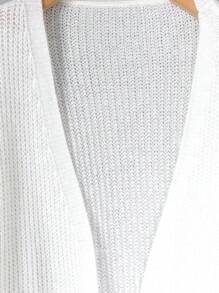 SHEIN LUNE Áo khoác cardigan trễ vai cỡ lớn có hai túi dành cho nữ, dùng cho mùa đông - trắng - Xem 6