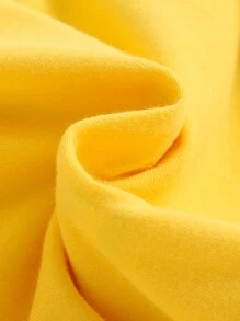 SHEIN Unisex Baby Yellow Casual Cute Cartoon Patterned Long Sleeve Top - Multicolor - View 4