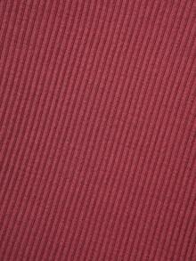 SHEIN Tween Girl Pearls Beaded Flare Sleeve Tee - Red - View 5