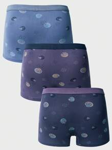 3pcs Men's Printed Boxer Shorts - Multicolor - View 2