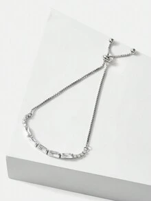 MOTF PREMIUM Vòng tay dây rút tông bạc - Bạc - Xem 2