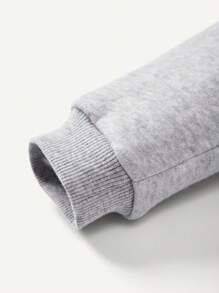 Cozy Pixies Conjunto De 4 Piezas De Sudadera Con Cuello Redondo Y Pantalones De Jogger Con Impresión De Letras Para Bebés Varones