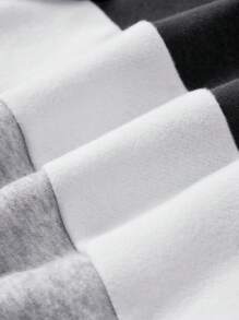 Cozy Pixies Conjunto De 4 Piezas De Sudadera Con Cuello Redondo Y Pantalones De Jogger Con Impresión De Letras Para Bebés Varones