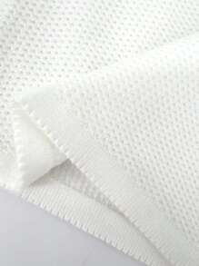 SHEIN Unity Của phụ nữ Collared Áo len Hai Bộ - Đen và trắng - Xem 7