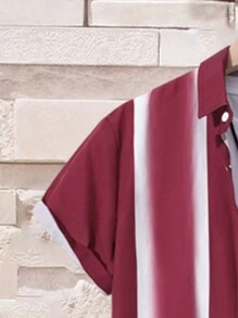 Manfinity 男士撞色圖案印花襯衫不帶T恤 - 彩色 - 查看 6