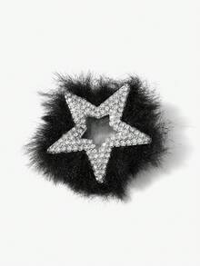 SHEIN SXY 1 pasang Anting Tusuk Berbentuk Bintang Mewah yang Dipersonalisasi - Hitam - View 7