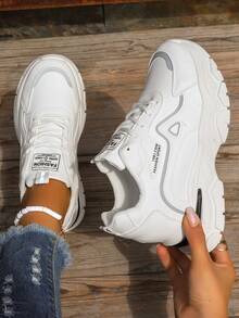 時尚休閒運動鞋,厚底斜跟