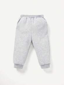 Cozy Pixies Conjunto De 4 Piezas De Sudadera Con Cuello Redondo Y Pantalones De Jogger Con Impresión De Letras Para Bebés Varones