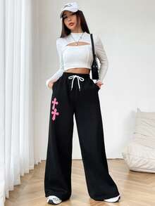 SHEIN EZwear 女性衛生褲 - 黑色 - 查看 4