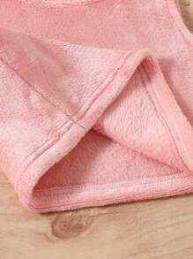SHEIN Tween-Mädchen Rosa, flammhemmendes, zweiteiliges Homewear Set aus Plüsch im weichen und sauberen Stil