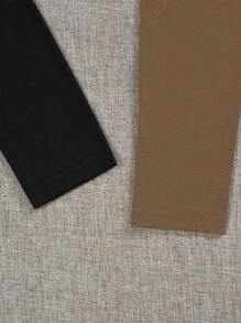 SHEIN Unity 3pcs Women's Solid Color Round Neck T-shirt - Multicolor - View 5