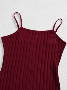 SHEIN EZwear Rib Knit Bodycon Dress