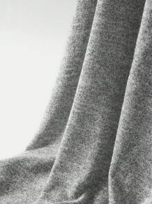 SHEIN Maternity Lantern Sleeve Dress With Ruffled Hem - Grey - View 9