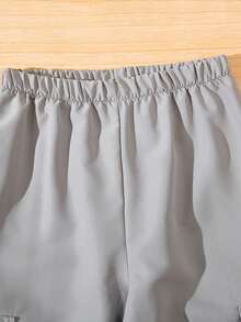 青少年男孩休閒街頭風素色2入組長褲套裝適用於大學學生 - 彩色 - 查看 3