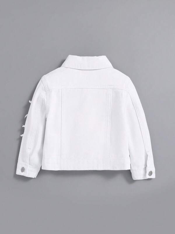 SHEIN Baby Boys' Distressed Denim Jacket SHEIN USA