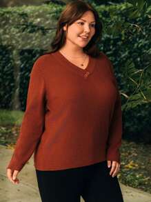 EMERY ROSE Suéter Tipo Jersey De Talla Grande