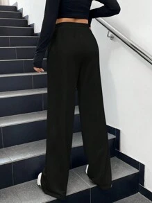SHEIN EZwear 女士衛生褲 - 黑色 - 查看 2