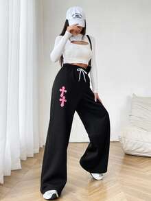 SHEIN EZwear 女性衛生褲 - 黑色 - 查看 5