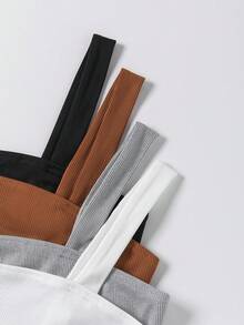 SHEIN Unity Áo ba lỗ đơn giản màu trơn cho mùa hè - Nhiều màu - Xem 3