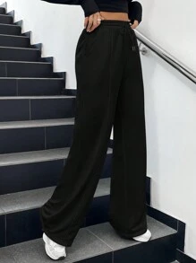 SHEIN EZwear 女士衛生褲 - 黑色 - 查看 3