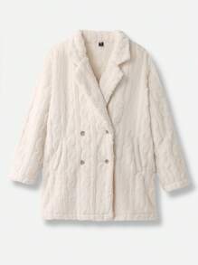 Mulvari Abrigo De Botonadura Doble Plus - Blanco - Ver 1