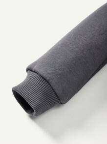 Cozy Pixies Conjunto De 4 Piezas De Sudadera Con Cuello Redondo Y Pantalones De Jogger Con Impresión De Letras Para Bebés Varones