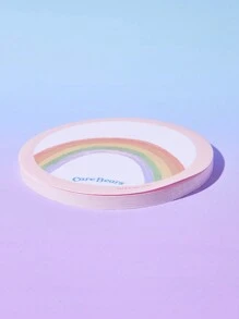 ROMWE X Care Bears 2 Packs Cartoon Bear Shaped Sticky Notes With Heart & Circle Design, School - Multicolor - View 4