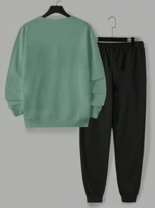 RueChic 男士撞色两件套 - 薄荷綠 - 查看 2