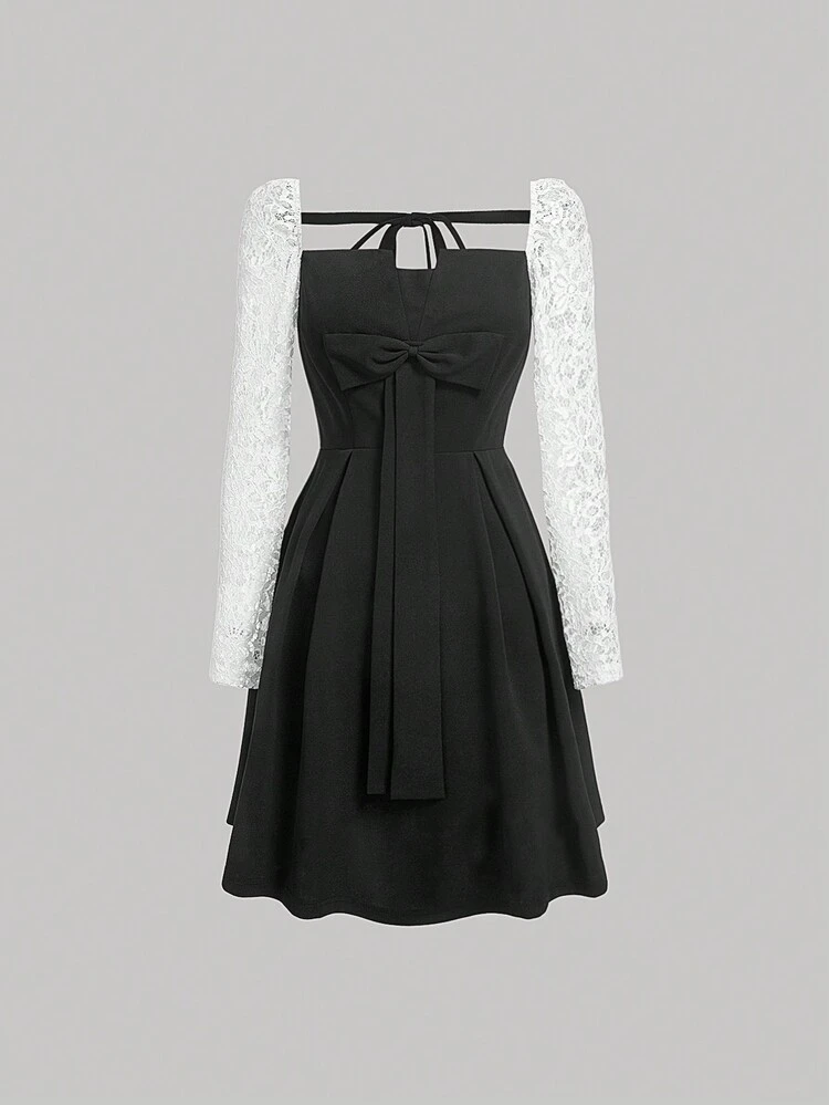 Lace Bowknot Dress
