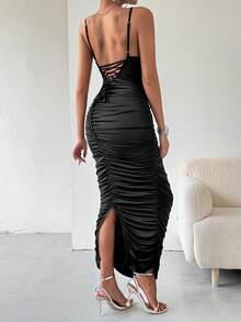 SHEIN Privé 連身裙 - 黑色 - 查看 2