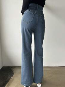 DAZY Pantalones Vaqueros Acampanados Para Mujer