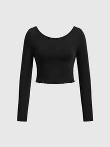 ROMWE 2pcs Women's Crew Neck T-shirt - Multicolor - View 4