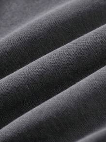 Cozy Pixies Conjunto De 4 Piezas De Sudadera Con Cuello Redondo Y Pantalones De Jogger Con Impresión De Letras Para Bebés Varones