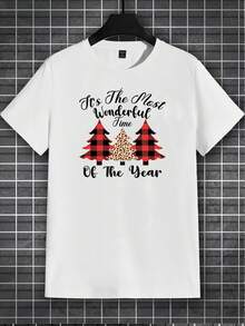 GENTILAND 男士聖誕圖案T恤 - 白色 - 查看 2