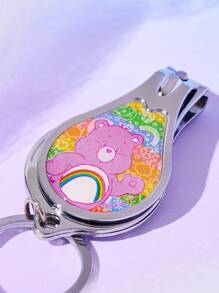 ROMWE X Care Bears 1pc Cartoon Bear Shaped Nail Clippers Tools,Bag,Organizer,Storage - Multicolor - View 4