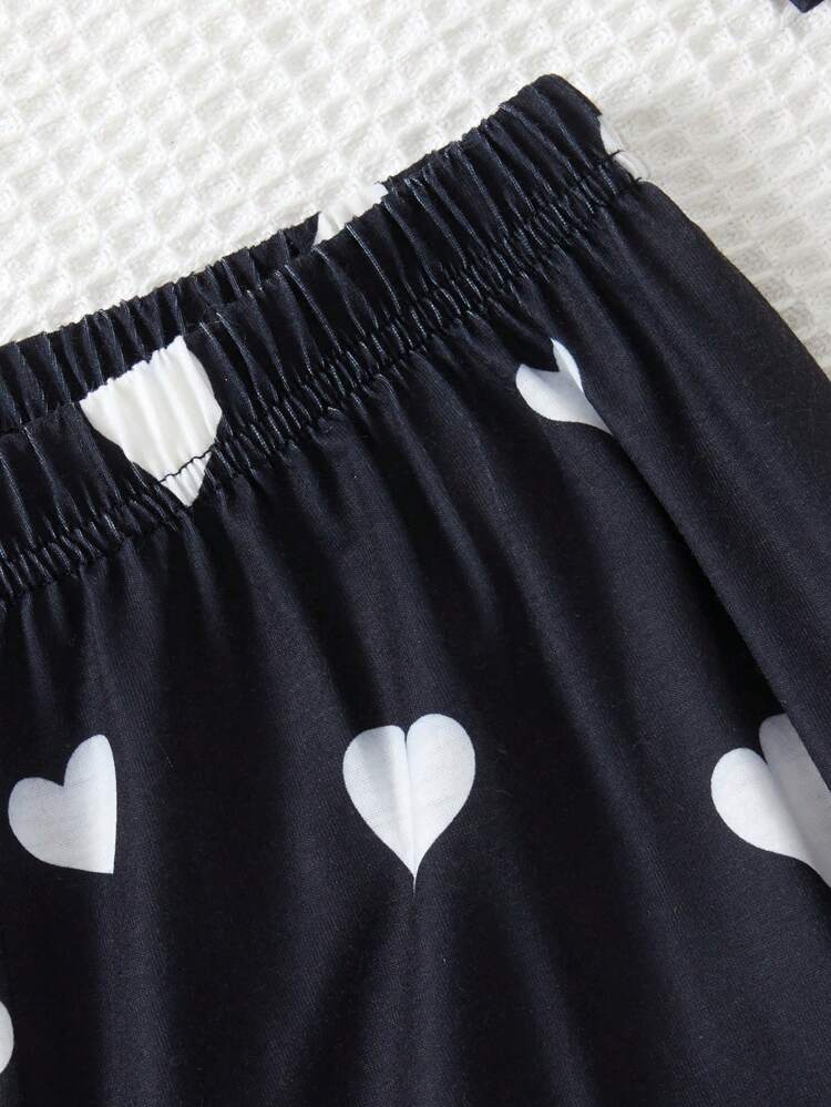 Tween Girls Heart Printed Homewear