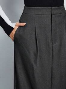 BizChic Của phụ nữ Đã bỏ túi Váy - Màu xám đen - Xem 3