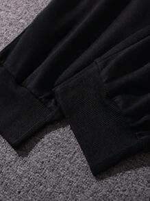 Manfinity EMRG Loose Men's Letter And Butterfly Print Sweatpants - Black - View 8