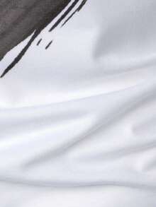 Manfinity LEGND 男士拼接款式polo衫 - 黑與白 - 查看 5