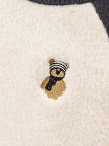 SHEIN Young Boy Cartoon Embroidery Raglan Sleeve Sweater - Multicolor - View 5