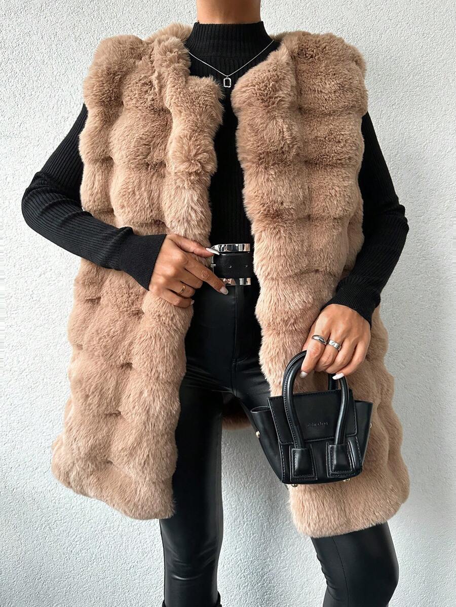 EURMUSE Coat For Women - Coffee Brown - View 1