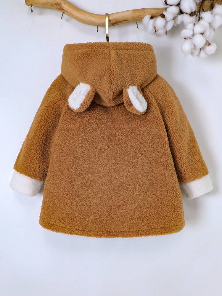 Little Girls' Cute And Casual Hooded Coat For Autumn And Winter