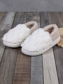 Nuovi arrivi autunno/inverno, pantofole casual da donna con punta tonda, senza lacci, con fodera morbida e suola spessa antiscivolo, comode e calde