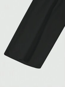 Manfinity Hypemode Men's Seagull Print Drawstring Waist Loose Fit Sweatpants - Black - View 3