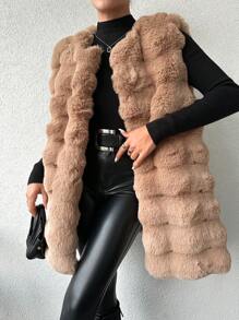 EURMUSE Coat For Women - Coffee Brown - View 4