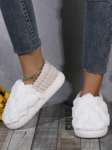 Nuovi arrivi autunno/inverno, pantofole casual da donna con punta tonda, senza lacci, con fodera morbida e suola spessa antiscivolo, comode e calde