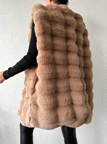 EURMUSE Coat For Women - Coffee Brown - View 2