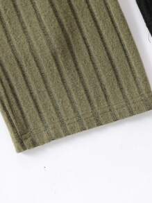 SHEIN 女童實色肋紋休閒寬鬆運動褲 - 彩色 - 查看 6