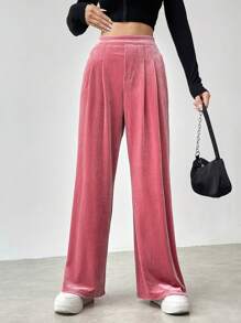 SHEIN Essnce 女性長褲 - 粉色 - 查看 4