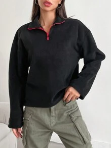 EURMUSE 女款運動衫 - 黑色 - 查看 3